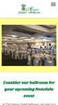 Mobile Screenshot of manoagrandballroom.com