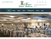Tablet Screenshot of manoagrandballroom.com